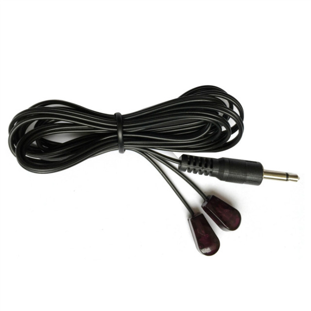 3.5mm Plug Integrated IR Emitter Cable 1.5m 3m Repeater Transmit Wire IR Emitter Wand With Light Shield for Remote Control