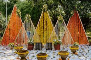 Traditional Indian Customized Artificial Flower Row Wedding Backdrop <b>Arch</b> <b>Decor</b> Artificial Wedding Hanging Flower Wedding <b>Decor</b> - Product Image 6