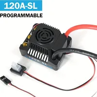 ESC sans balais 120A avec 2-4S 5A/5.8V BEC pour 3670/3674 moteur sans balais 1/8 voiture télécommandée/tout-terrain/bateau jouet