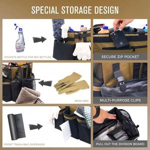 BSCI Factory Large Wearable Cleaning Caddy <b>Tote</b> <b>Bag</b> Organizer For Housekeepers <b>Tool</b> <b>Bag</b> Car Cleaning <b>Tool</b> Organizers <b>Bags</b> - Product Image 3