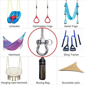 Haoze D-Type Expansion Hook 45551 For Boxing Bag Yoga <b>Hammock</b> Outdoor <b>Swing</b> - Product Image 5