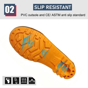 Botas de Lluvia de PVC Negras con Purpurina para Hombre para Trabajar, Impermeables, Resistentes al Aceite, Ácido y Álcali, Antideslizantes, Ligeras, Económicas y sin Seguridad - Product Image 6
