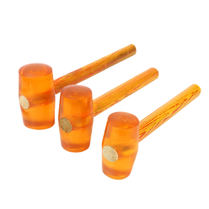 Robuster DIY Fliesen reparatur gummi <span class=keywords><strong>hammer</strong></span> mit rutsch festem Holzgriff OEM Anpassbarer Artikel-Schutz fest verbunden - Product Image 3