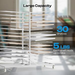 जे-मेच टिकाऊ सामग्री धातु रंग कोटिंग चित्र एल्बम प्रदर्शन रैक 25 परत पेंटिंग सुखाने रैक - Product Image 2