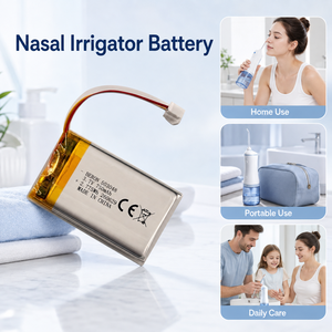 Fabricant de batteries LiPo 3.7V 750mAh 503048, batterie polymère rechargeable pour irrigateur nasal, OEM personnalisé, vente en gros, usine - Product Image 1