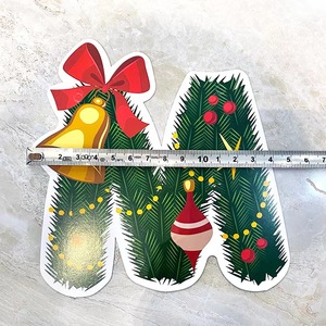 Joyeux Noël guirlande Cloche Père Noël bonhomme <span class=keywords><strong>de</strong></span> neige Elk bas bannières drapeaux bruant pour la fête <span class=keywords><strong>de</strong></span> Noël fournitures maison centre commercial pub décor - Product Image 6