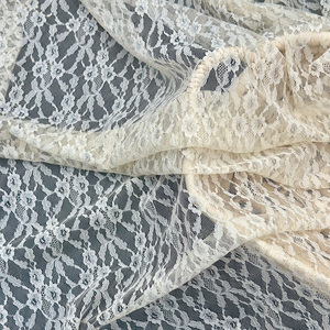 YYスタイリッシュな花柄80% ナイロン20% メタリックヤーン薄手メッシュ生地シルバーレース生地女性用衣服ドレス - Product Image 4