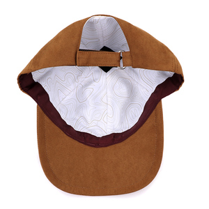 Nouveau design 6 panneaux Casquette de baseball en daim Chapeaux de papa Vente en gros <span class=keywords><strong>Chapeau</strong></span> de papa non structuré brodé de velcro <span class=keywords><strong>magique</strong></span> Casquette de papa en daim vintage - Product Image 4
