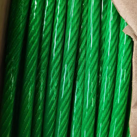 Câble métallique transparent multi-brins en acier inoxydable 304/316 ou acier galvanisé, recouvert de PVC