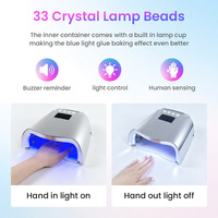 Sèche-ongles électrique à batterie longue durée 3H avec logo personnalisé, source de lumière UV LED double, lampe à ongles à séchage rapide, fabricant