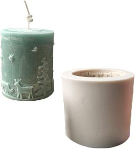 <b>Winter</b> Wonderland Decor: Festive Christmas Molds for Unforgettable Home Presents Silicone <b>Candle</b> Mold - Product Image 2