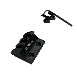 Giá đỡ đèn pin chiến thuật lệch 45 độ TYPHON, gắn một đèn, 3 khe, gắn bên, đế cố định <span class=keywords><strong>Weaver</strong></span> - Product Image 2