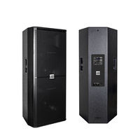 Enceinte active professionnelle SRX725-P double 15 pouces 500W+500W 300W+300W 8 Ohms en bois avec radio/DSP pour karaoké/spectacles en extérieur