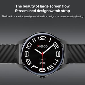 Montre connectée <span class=keywords><strong>Yesido</strong></span> IO43 à écran large haute définition de 1,53 pouce à prix avantageux, prise en charge des appels sans fil / fréquence cardiaque - Product Image 5