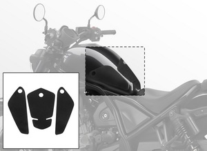 Almohadillas Antideslizantes para Tanque de Combustible de Motocicleta XXUN para <span class=keywords><strong>Honda</strong></span> CMX1100 CMX 1100 <span class=keywords><strong>Rebel</strong></span> 2021 2022 <span class=keywords><strong>2023</strong></span> 2024, Adhesivo de Tracción para Rodilla - Product Image 3