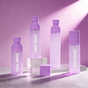 Customized 50ml 60ml 80ml 120ml 150ml Cosmetic Container Pet Round Fine Mist Plastic <b>Pump</b> Toner Lotion Spray <b>Bottle</b> 100ML - Product Image 4