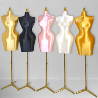 Mannequin femme grande taille sans jambes, style européen et américain, demi-corps, ajusté, pour présentation en magasin de vêtements