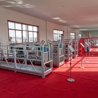 Plateforme suspendue temporaire en alliage d'aluminium Zlp500 Zlp800, nacelle industrielle électrique suspendue pour chantier de construction