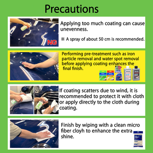 Revestimiento en Aerosol Nano+ de Alto Brillo SurLuster S-100 para Automóviles con Alta Repelencia al Agua, Durabilidad de 6 Meses y Protección UV - Product Image 6