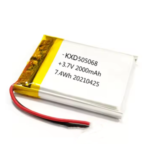 Có thể sạc lại 103450 3.7V 7.4V <span class=keywords><strong>Lithium</strong></span> Li-<span class=keywords><strong>ion</strong></span> Lipo Polymer Pin 103450 2000mAh 1800mAh 103450 Pin 103450 với PCB - Product Image 5