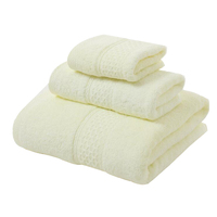 Vente en Gros de Serviettes de Bain Pur Coton Ensemble de Serviettes de Laine pour le Visage Nettoyant Quotidien Doux pour le Supermarché
