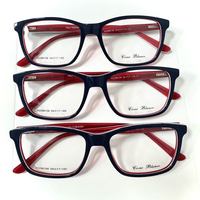 Déstockage 2026 Montures optiques de luxe en acétate de haute qualité, montures de lunettes en plastique pour femmes et hommes, style aléatoire