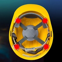 Casco de seguridad de ingeniería, adecuado para obras de construcción, fabricado en material ABS engrosado, con función de impresión personalizada