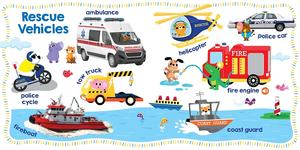 Let's Get Talking Vehicles Read Along and Learn About Vehicles niños 6 Buttons Sound Book - Product Image 6