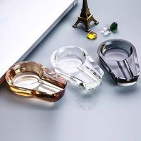 Cendrier à cigares en cristal personnalisé, logo personnalisé, accessoire de fumeur en verre, souvenir, cadeau