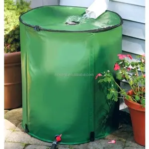 Blind Box Rain Barrel, Upgrade 100L ~ 1000L anti-jatuh sistem koleksi air hujan dapat dilipat, tangki penyimpanan air portabel