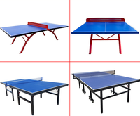 Table de ping-pong pliable d'intérieur Table de ping-pong d'intérieur HDF professionnelle