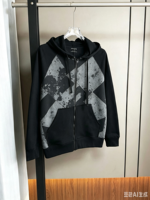 Sweat à capuche zippé oversize pour homme, style streetwear hiver, en coton décontracté, haute qualité