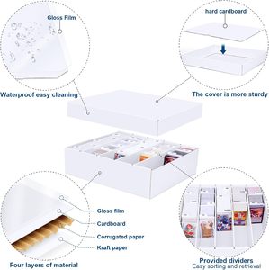 Wholesale Premium Card <b>Storage</b> <b>Box</b> <b>Cardboard</b> Collector Case For TCG Sports Cards - Product Image 5