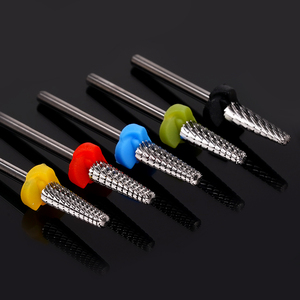 <span class=keywords><strong>Set</strong></span> di 5 punte per fresa unghie in carburo di tungsteno 3/32" a barilotto conico a fiamma, punta di sicurezza per <span class=keywords><strong>manicure</strong></span> <span class=keywords><strong>e</strong></span> <span class=keywords><strong>pedicure</strong></span>, kit <span class=keywords><strong>e</strong></span>-file - Product Image 2