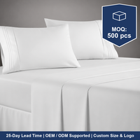 Parure de lit avec logo personnalisé de haute qualité, ensemble de literie blanc de luxe pour la maison et l'hôtel, vente en gros