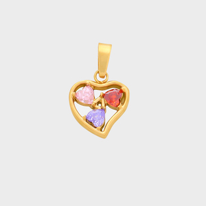 Ciondolo a Cuore Placcato Oro 18K per San Valentino, Charm in Acciaio Inossidabile Non Sbiadente per Bracciali e Bikini Fai-da-Te, Vendita all'Ingrosso - Product Image 6