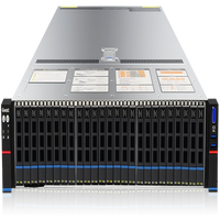 Serveur en rack professionnel 2U avec double processeur INTEL Xeon 4e/5e génération, 32x DDR5, 24x disques durs SATA/SAS 2,5', 7x cartes accélérateurs et stockage