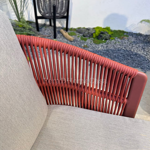 FERA Outdoor Luxury <strong>Garden</strong> <strong>String</strong> Rope Wicker Weaving <strong>Chairs</strong> Waterproof Balcony New <strong>Garden</strong> Teak Wood Table Rotating Dining <strong>Chair</strong> - Product Image 5