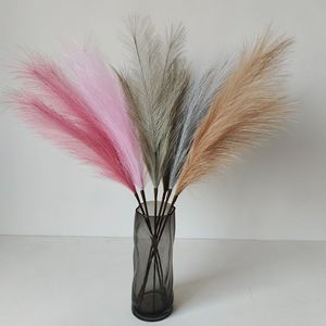 Decorazione Effetto Fuochi d'Artificio per Matrimoni, Casa e Negozi: Erba della Pampa Artificiale con Piume Soffici Rosa Muhly - Product Image 1