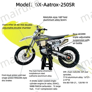 <span class=keywords><strong>Moto</strong></span> <span class=keywords><strong>Cross</strong></span> Enduro Adulte 250cc 250SR Refroidie par Eau avec Démarrage Électrique – Vente en Gros - Product Image 4