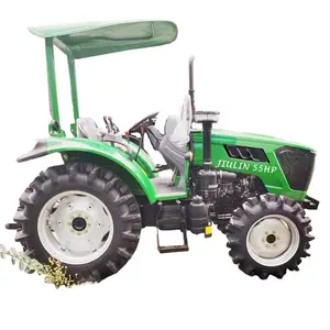 Tractor agrícola pequeño 35hp 40hp 45HP 50HP 55HP 60HP 4x4, equipado con variedad de herramientas hechas en china