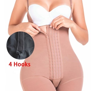 Venta al por mayor de alta compresión Curvy Body Shaper Faja postoperatoria Control de barriga <span class=keywords><strong>Fajas</strong></span> de talla grande Postparto Body Shaper - Product Image 4
