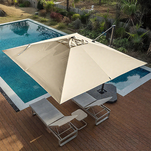 Muebles de exterior <span class=keywords><strong>Jardín</strong></span> Toldo doble Paraguas Voladizo Sombrilla grande 2,5*2,5 m Patio Sombrilla <span class=keywords><strong>Sombrillas</strong></span> económicas - Product Image 4