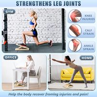 Légende Offre Spéciale Bois Veau Civière Slant Fitness Board Step stool Sangle Board Wedge Veau Stretch Assistant avec poignée