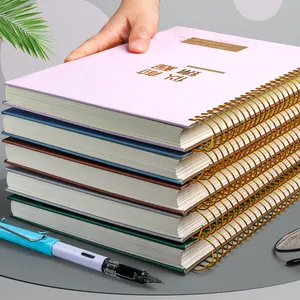 Tampa de alta qualidade em estilo de negócios materiais de escritório personalizável notebook com carimbo de folha
