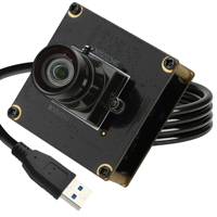Cámara Lightburn USB3.0 con Obturador Global de 1200P, 120FPS/200FPS, Alta Velocidad, Sin Distorsión, Lente M12 para Visión Robótica Industrial
