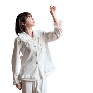 Professional Made Women Pajamas <strong>Soft</strong> Home Clothes Oem Sleepwear Multi-color Optional Flannel <strong>Pyjama</strong> Femme - Product Image 1