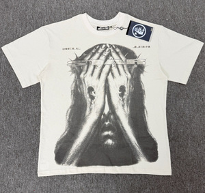 T-shirt da uomo <span class=keywords><strong>Hell</strong></span> Star Streetwear transfrontaliero a maniche corte in puro cotone traspirante vestibilità ampia con stampa effetto invecchiato - Product Image 2