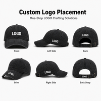 Casquette de baseball rétro non structurée en coton délavé avec logo personnalisé, couleur unie, réglable, pour le sport, vente en gros