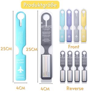 Étiquette de bagage en PVC imprimée personnalisée en Offre Spéciale étiquettes nominatives de luxe <span class=keywords><strong>pour</strong></span> sacs accessoires de voyage étiquette d'identification de bagage à motif de lettre - Product Image 6